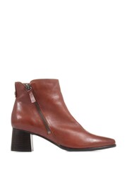 Jones Bootmaker Brown Sylvana Block Heel Ankle Boots - Image 1 of 5