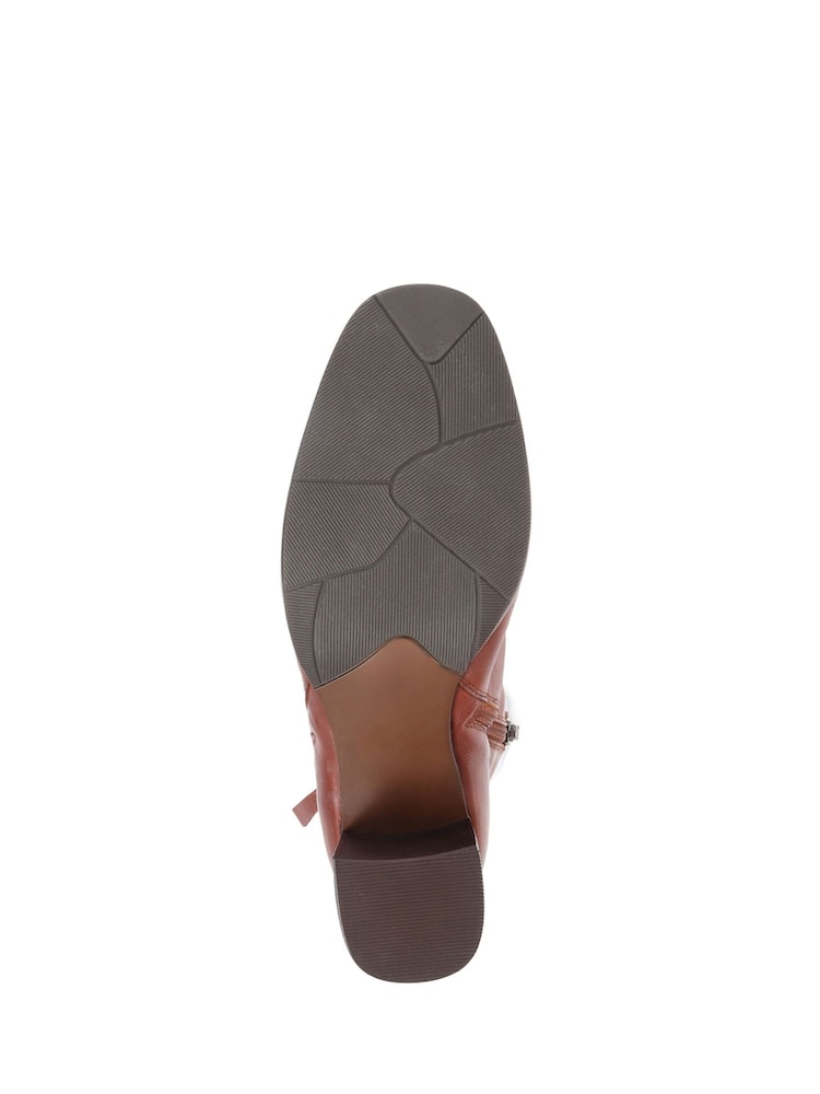 Jones Bootmaker Brown Sylvana Block Heel Ankle Boots - Image 5 of 5