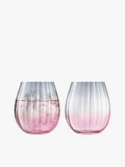 LSA International Set of 2 Pink Dusk Tumbler 425ml - Image 2 of 4