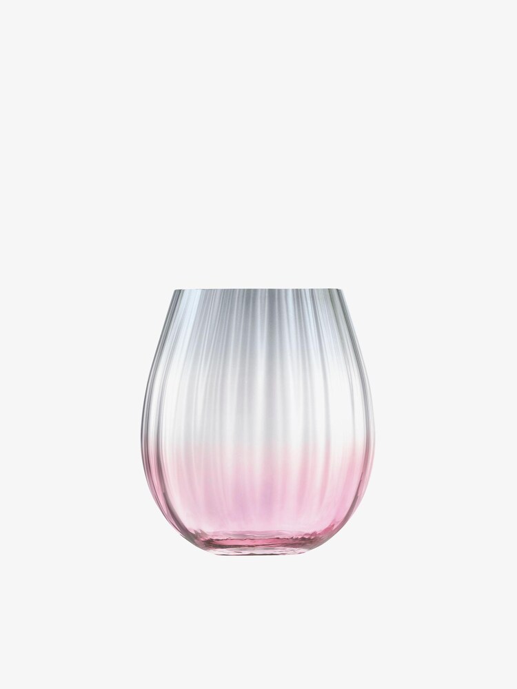 LSA International Set of 2 Pink Dusk Tumbler 425ml - Image 4 of 4