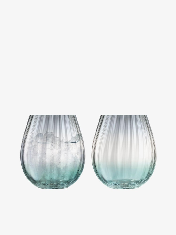 LSA International Set of 2 Green Dusk Tumbler 425ml - Image 2 of 4