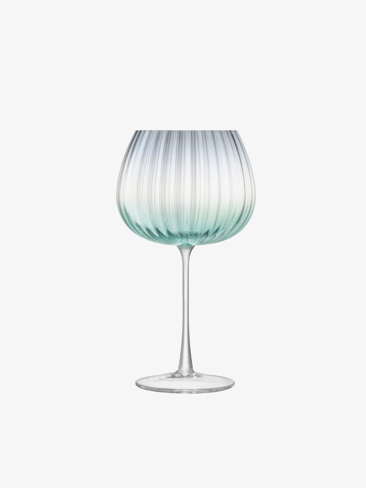 LSA International Set of 2 Green Dusk Balloon Goblet 650ml - Image 3 of 3
