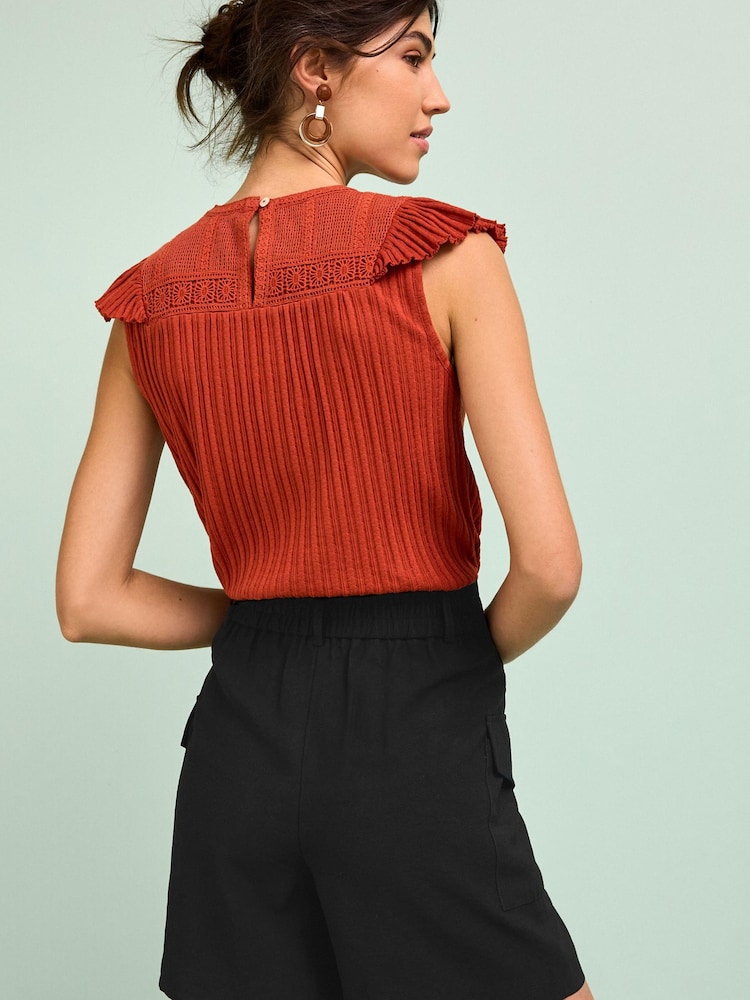 Black Tailored Utility Detail Shorts - Image 2 of 9