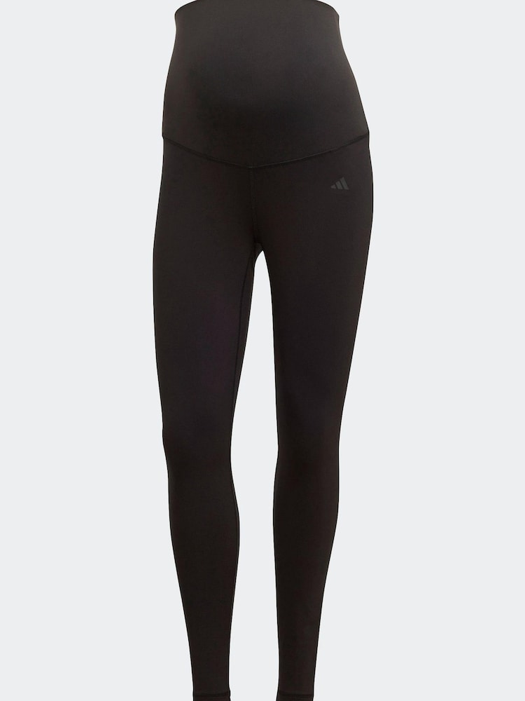adidas Black Performance Training Maternity Yoga 7/8 Leggings - Image 7 of 7