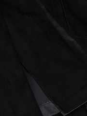 Ted Baker Demyat Black Stretch Velvet Kick Flare Trousers - Image 5 of 5