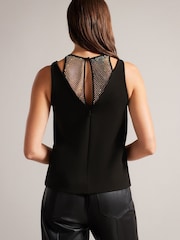 Ted Baker Hollei Black Embellished Neckline Cami - Image 5 of 5