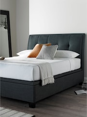 Kaydian Grey Accent End Lift Ottoman Storage Bed - Image 2 of 5