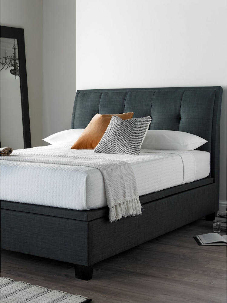 Kaydian Grey Accent End Lift Ottoman Storage Bed - Image 2 of 5
