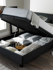 Kaydian Grey Accent End Lift Ottoman Storage Bed - Image 3 of 5