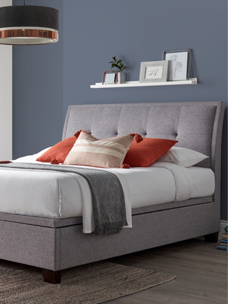 Kaydian Grey Accent Ottoman Bed - Image 2 of 5