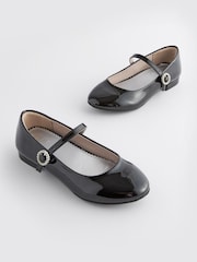 Black Patent Mary Jane Jewel Buckle Occasion Shoes - Image 1 of 5