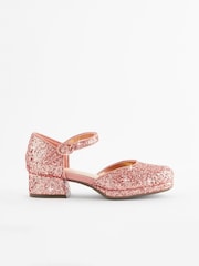 Roségold Glitzer - Schuhe mit hohem Absatz für besondere Anlässe - Bild 4 von 7