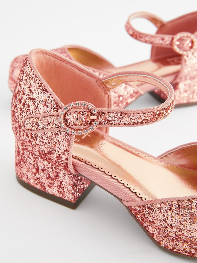 Roségold Glitzer - Schuhe mit hohem Absatz für besondere Anlässe - Bild 7 von 7
