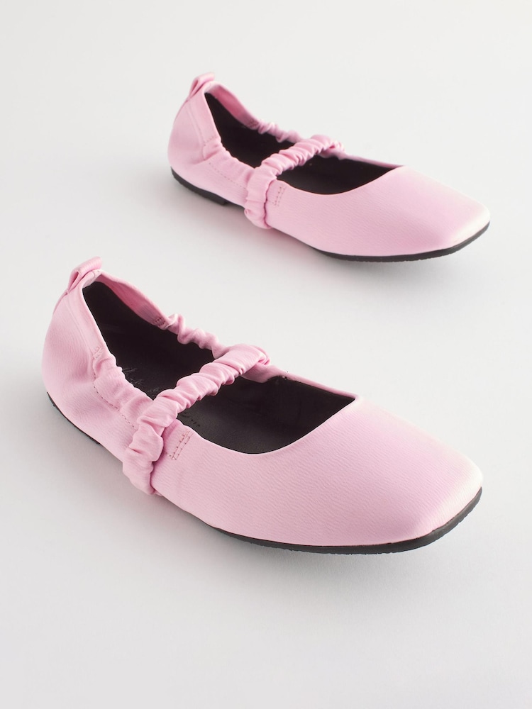 Pink Stretch Square Toe Mary Jane Shoes - Image 1 of 5