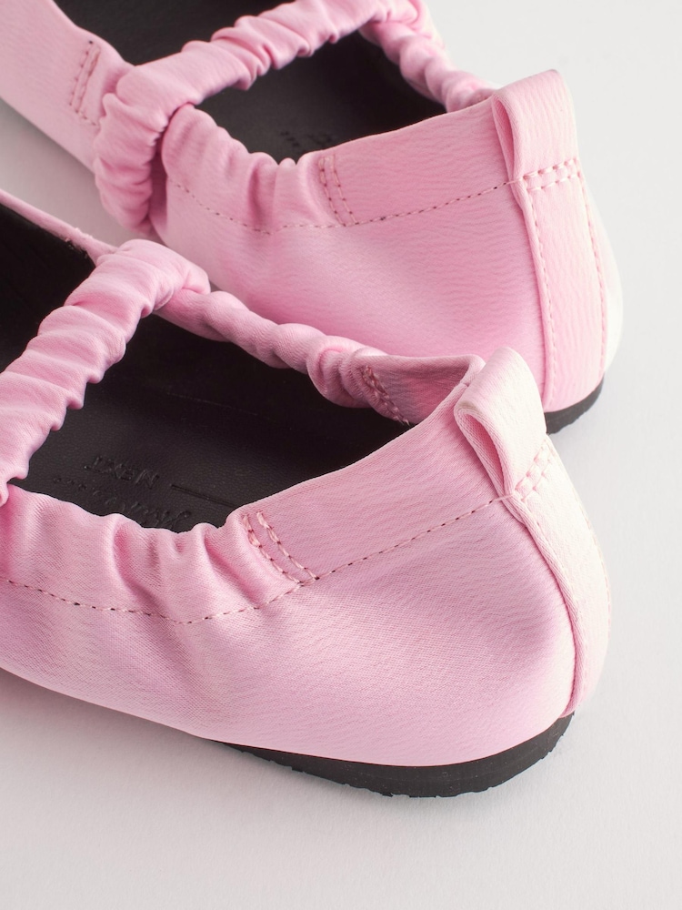 Pink Stretch Square Toe Mary Jane Shoes - Image 5 of 5