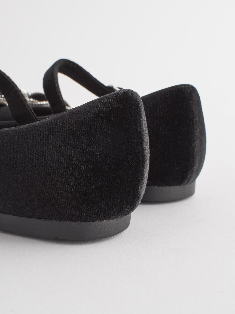 Black Sparkle Bow Occasion Mary Jane Shoes - Image 5 of 5 Black Sparkle Bow Occasion Mary Jane Shoes - Image 5 of 5
