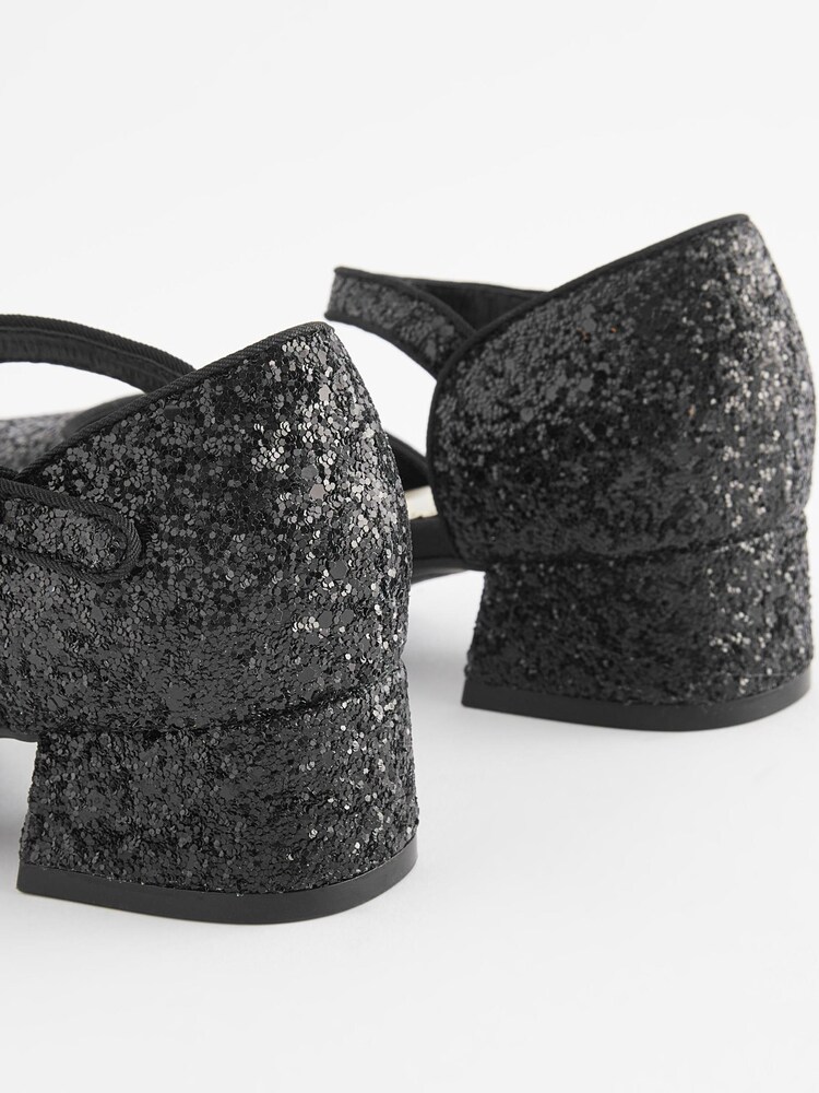 Schwarz glitzernd - Schuhe mit hohem Absatz für besondere Anlässe - Bild 8 von 8 Schwarz glitzernd - Schuhe mit hohem Absatz für besondere Anlässe - Bild 8 von 8