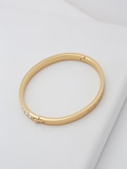 Ted Baker Gold Tone CLEMARA: Crystal Hinge Adjustable Bangle - Image 4 of 8