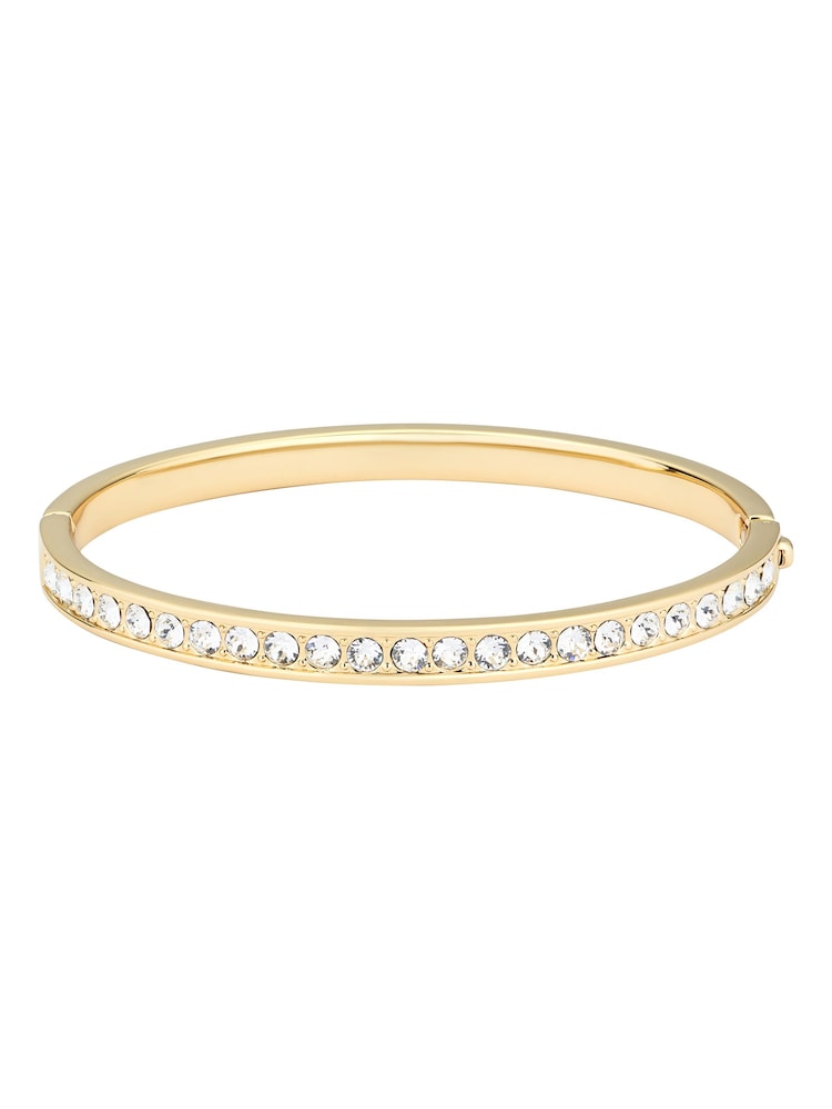 Ted Baker Gold Tone CLEMARA: Crystal Hinge Adjustable Bangle - Image 6 of 8
