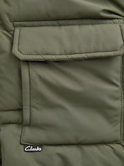 Clarks Khaki Green Boys Padded Coat - Image 15 of 15
