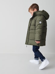 Clarks Khaki Green Boys Padded Coat - Image 5 of 15