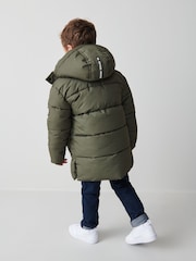 Clarks Khaki Green Boys Padded Coat - Image 8 of 15