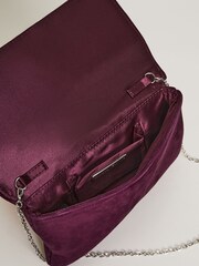 Phase Eight Purple Knot Front Clutch Bag - Image 1 of 7
