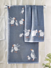 Blue Puffin 100% Cotton Towels - Image 1 of 5