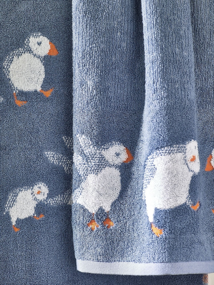 Handdoeken van 100% katoen met Puffin - Image 3 of 5