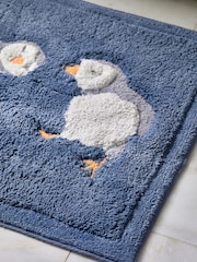 Blue Puffin 100% Cotton Bath Mat - Image 2 of 5