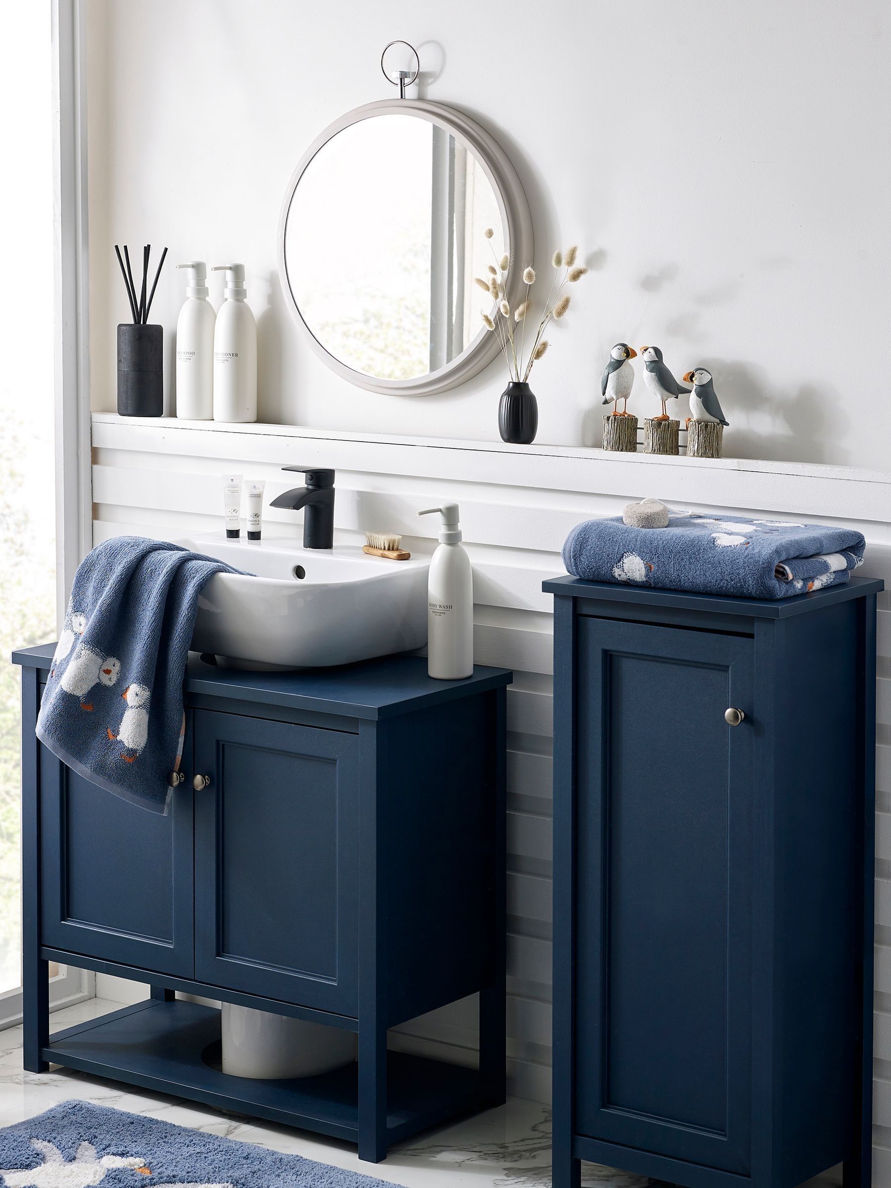 Buy Blue Puffin 100% Cotton Bath Mat from Next Australia