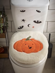 Orange Pumpkin Light Up Toilet Seat Cover - Image 3 of 5