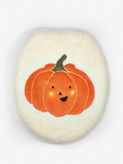 Orange Pumpkin Light Up Toilet Seat Cover - Image 4 of 5