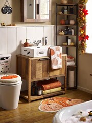 Orange Pumpkin Light Up Toilet Seat Cover - Image 5 of 5