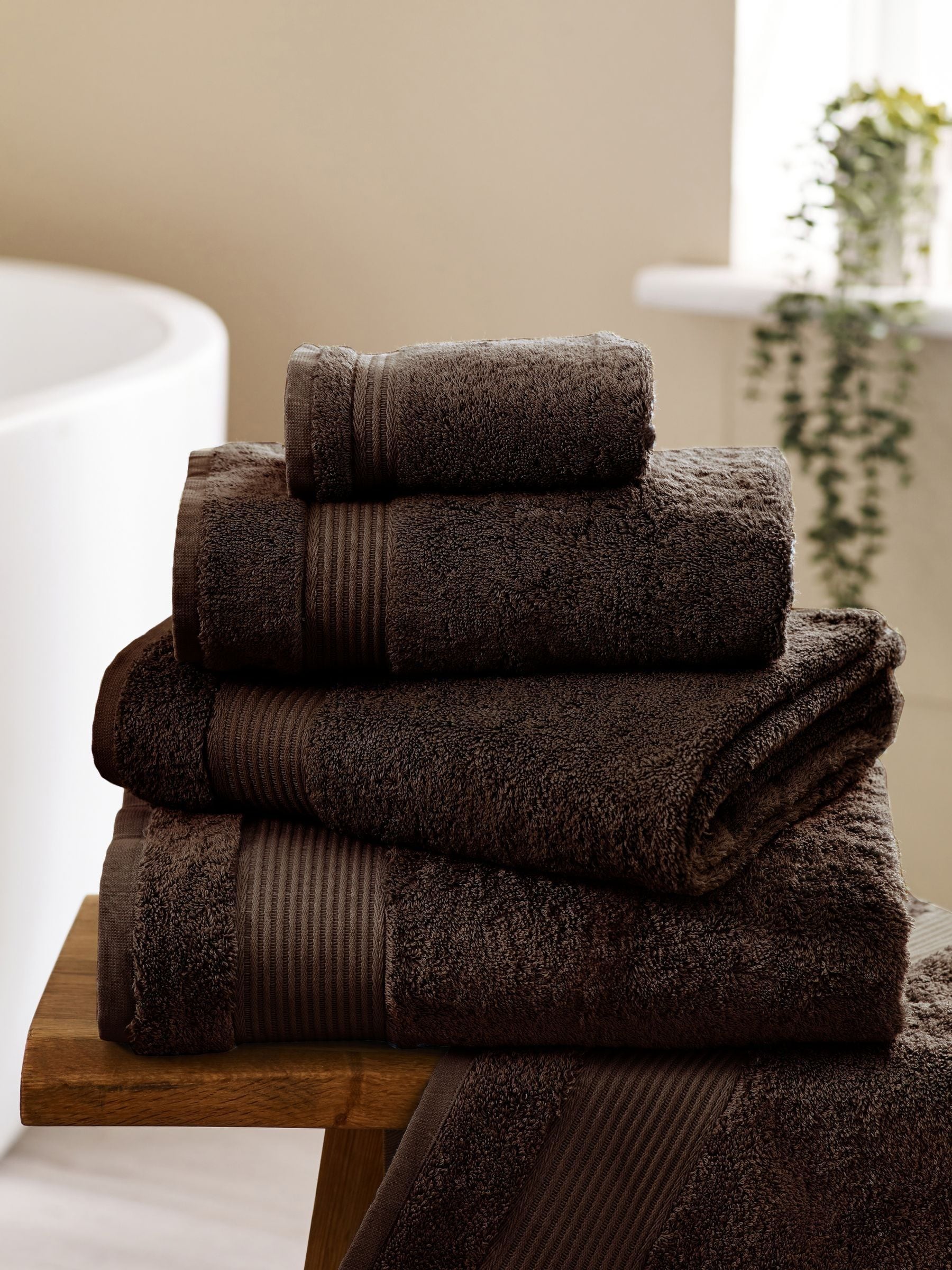 Buy Brown Chocolate Egyptian 100 Cotton Towel from Next Luxembourg