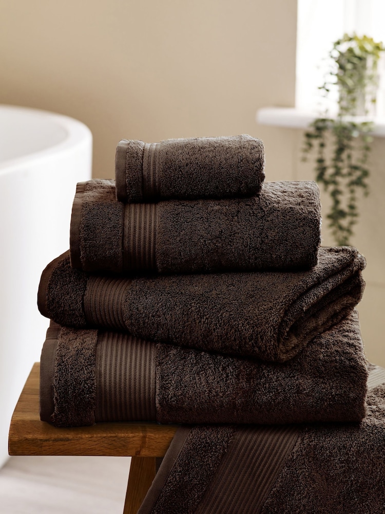 Brown Chocolate Egyptian Cotton Towel - Image 1 of 6