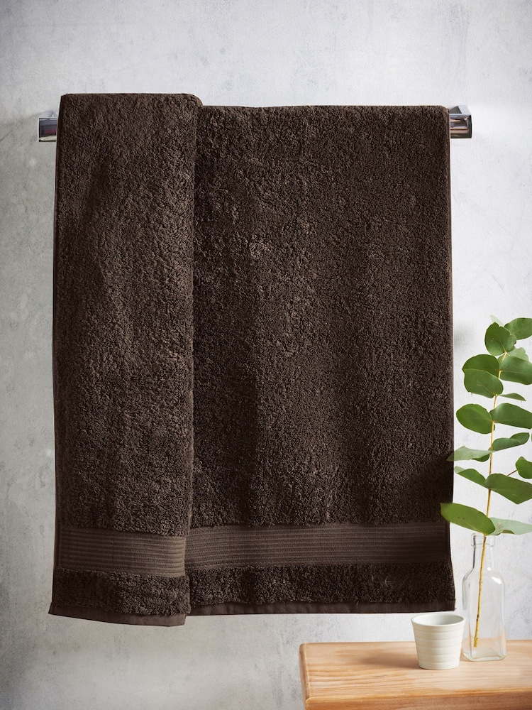 Brown Chocolate Egyptian Cotton Towel - Image 2 of 6