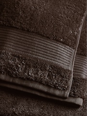Brown Chocolate Egyptian Cotton Towel - Image 3 of 6