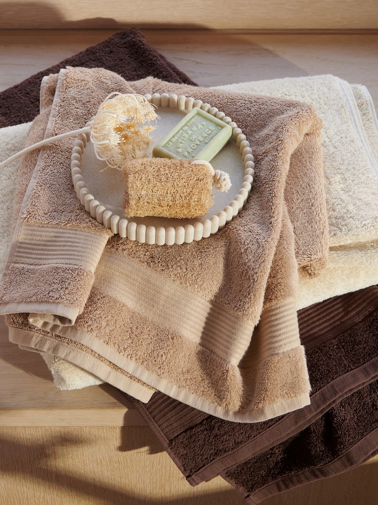 Brown Chocolate Egyptian Cotton Towel - Image 6 of 6