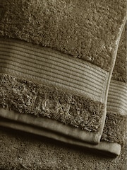 Green Khaki Egyptian Cotton Towel - Image 3 of 5