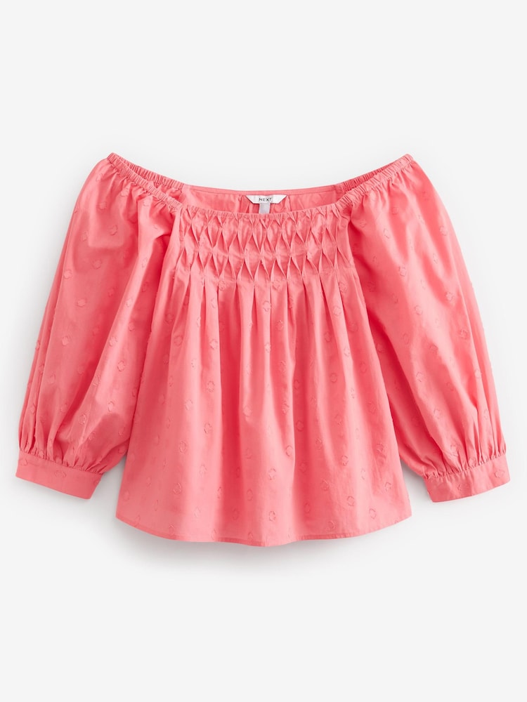 Pink - Langärmeliges, schulterfreies Top mit eckigem Ausschnitt - Bild 5 von 5 Pink - Langärmeliges, schulterfreies Top mit eckigem Ausschnitt - Bild 5 von 5