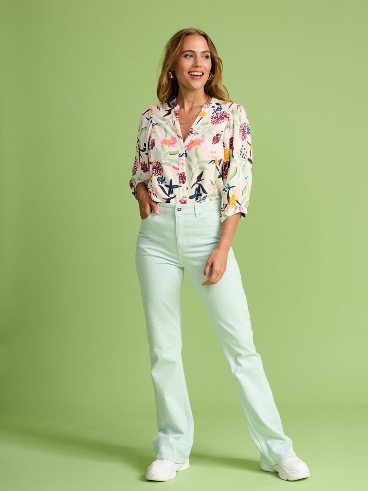 Pom Amsterdam Garden Bloom Bluse, Weiß - Bild 2 von 3