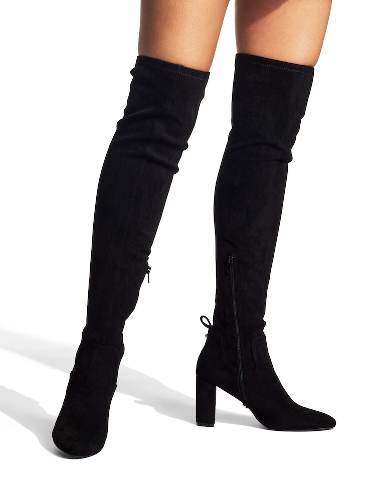 Miss KG Hallie Black OTK Boots - Image 1 of 4