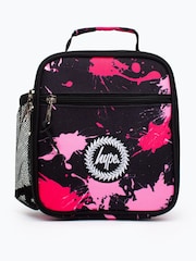 Hype. Unisex Black Pink Splat Crest Lunch Box - Image 1 of 6
