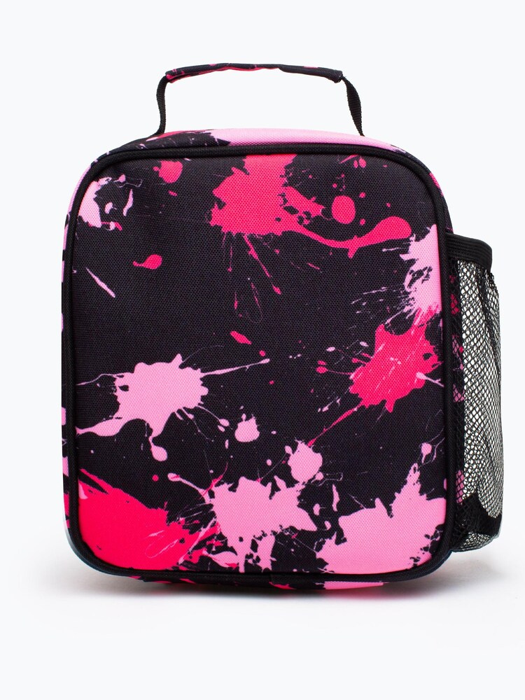 Hype. Unisex Black Pink Splat Crest Lunch Box - Image 2 of 6