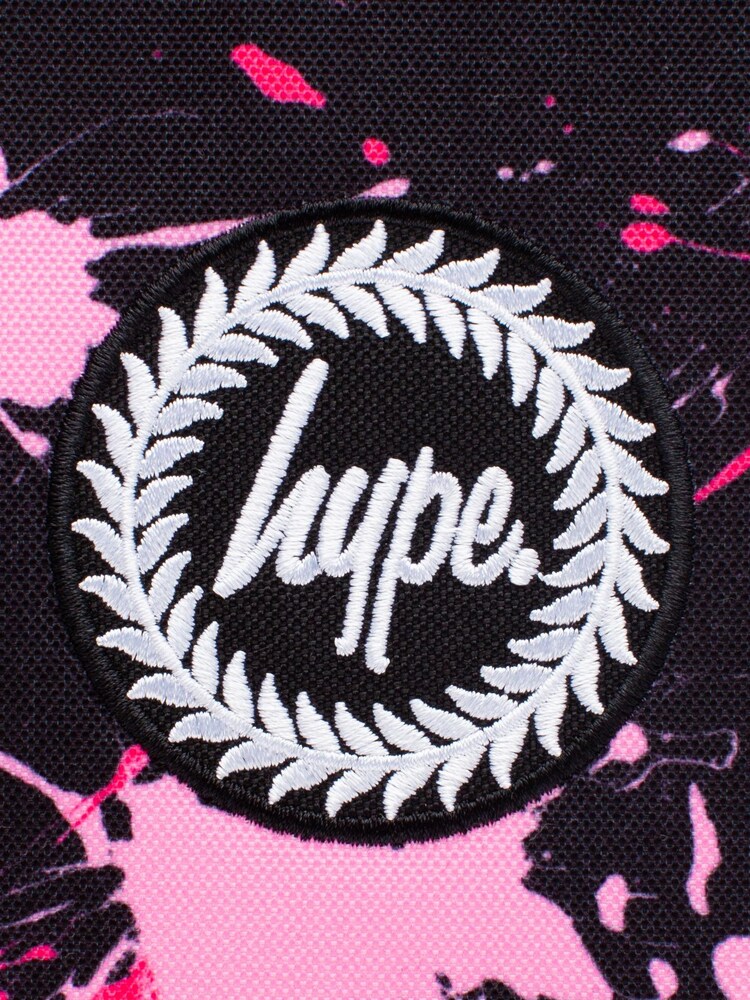Hype. Unisex Black Pink Splat Crest Lunch Box - Image 5 of 6