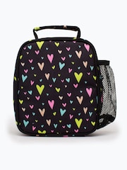 Hype. Multi Heart Gold Glitter Overlay Black Lunch Box - Image 2 of 8