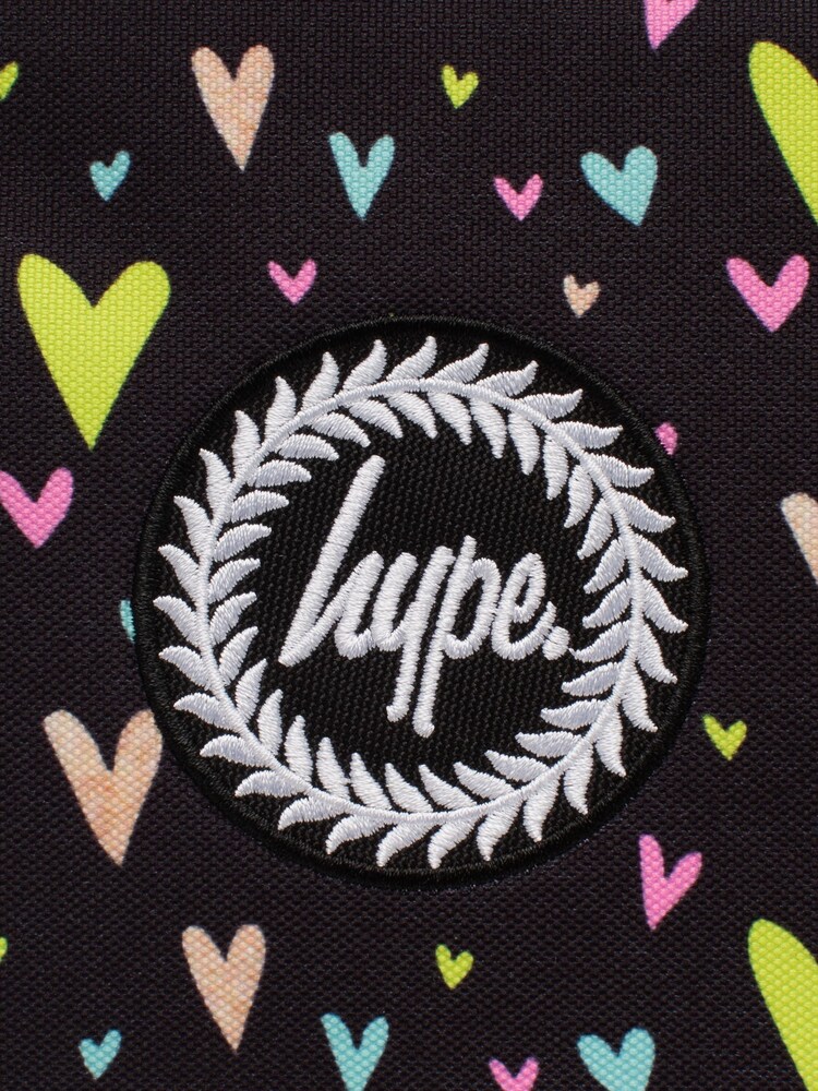 Hype. Multi Heart Gold Glitter Overlay Black Lunch Box - Image 6 of 8