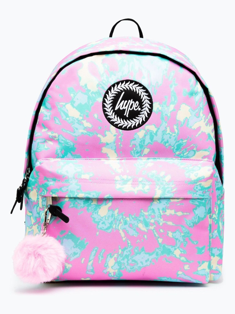 Hype. Purple Pastel Tie Dye Backpack - Image 1 of 9