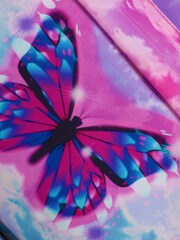 Hype. Pink Gradient Skies Butterfly Backpack - Image 6 of 9